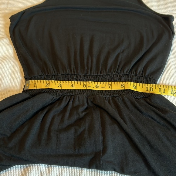 Aerie Solid Black Short Jumpsuit with Pockets Size XS - Picture 10 of 14